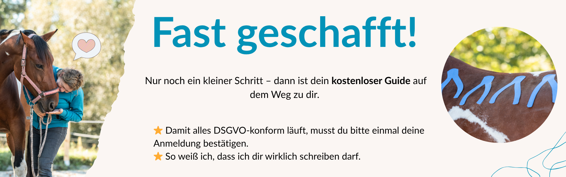 Taping fast geschafft